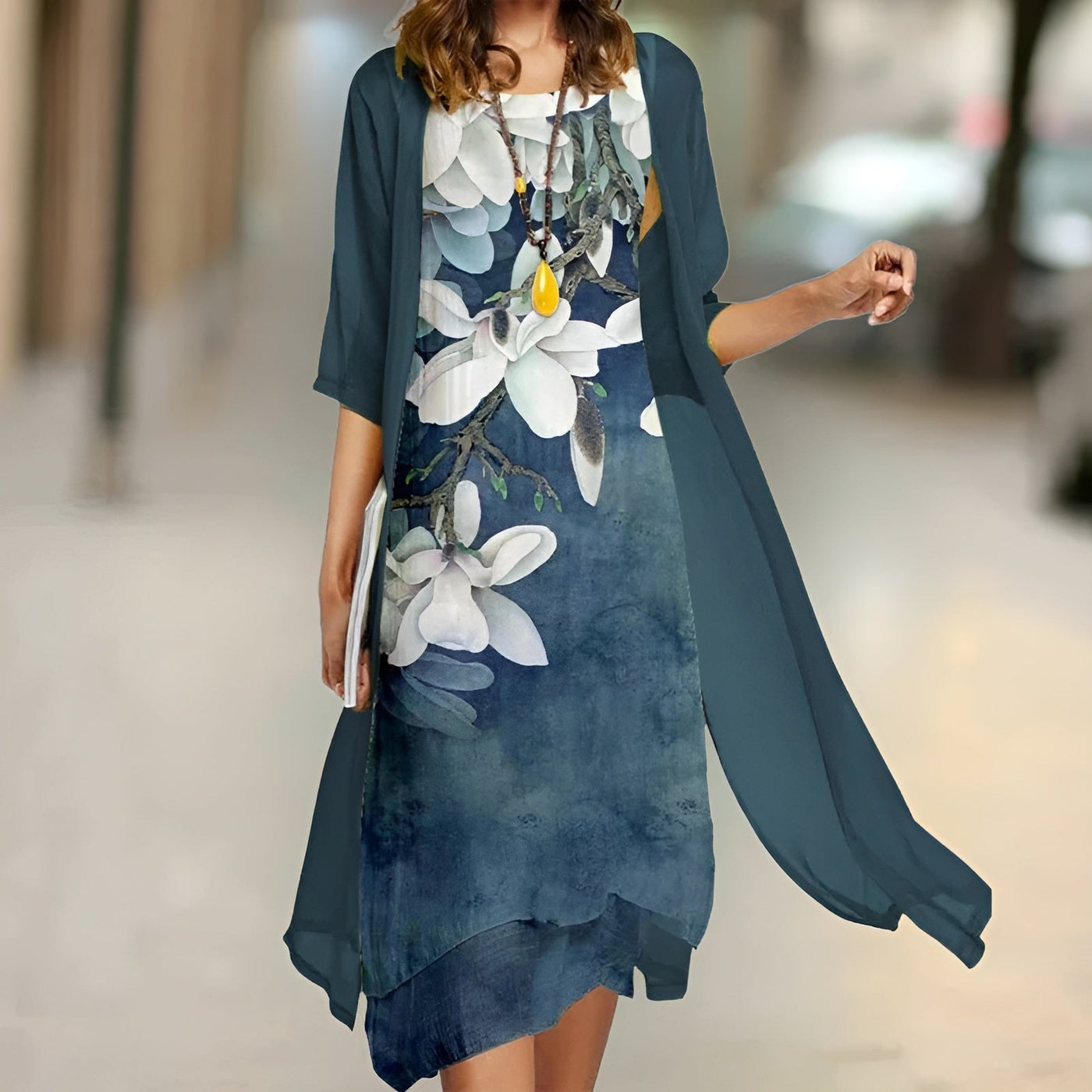 Eivor | Kjole med gratis cardigan
