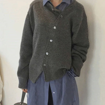 Ashley | Kashmirgenser med Asymmetriske Knapper