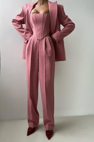 Allegra | Tredelt dressett med dobbeltspent blazer