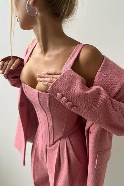 Allegra | Tredelt dressett med dobbeltspent blazer