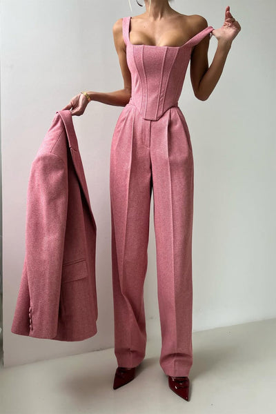 Allegra | Tredelt dressett med dobbeltspent blazer