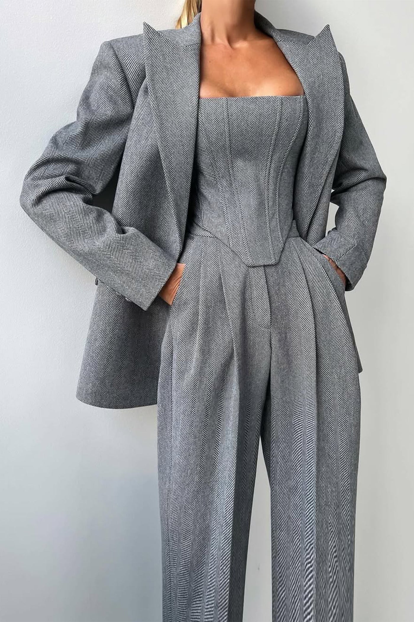 Allegra | Tredelt dressett med dobbeltspent blazer