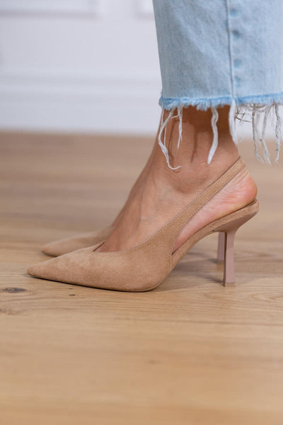 Marlena | Klassisk Slingback Med Raffinert Snitt