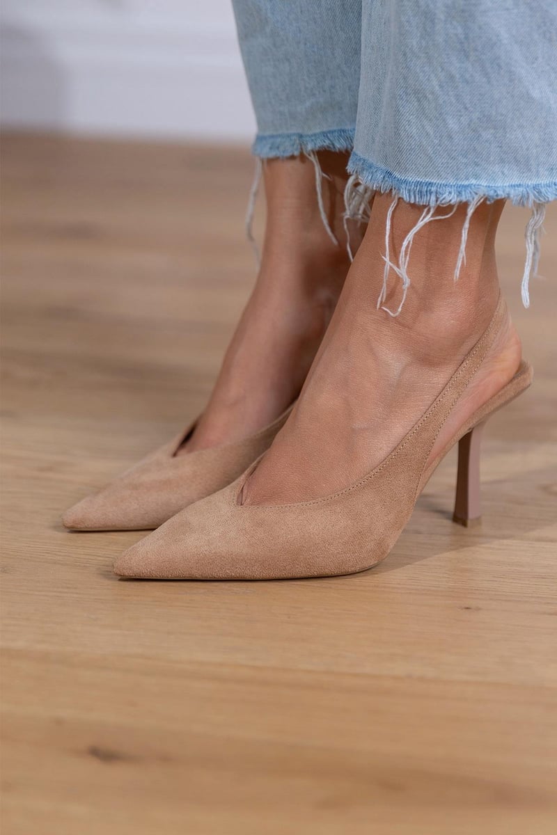 Marlena | Klassisk Slingback Med Raffinert Snitt